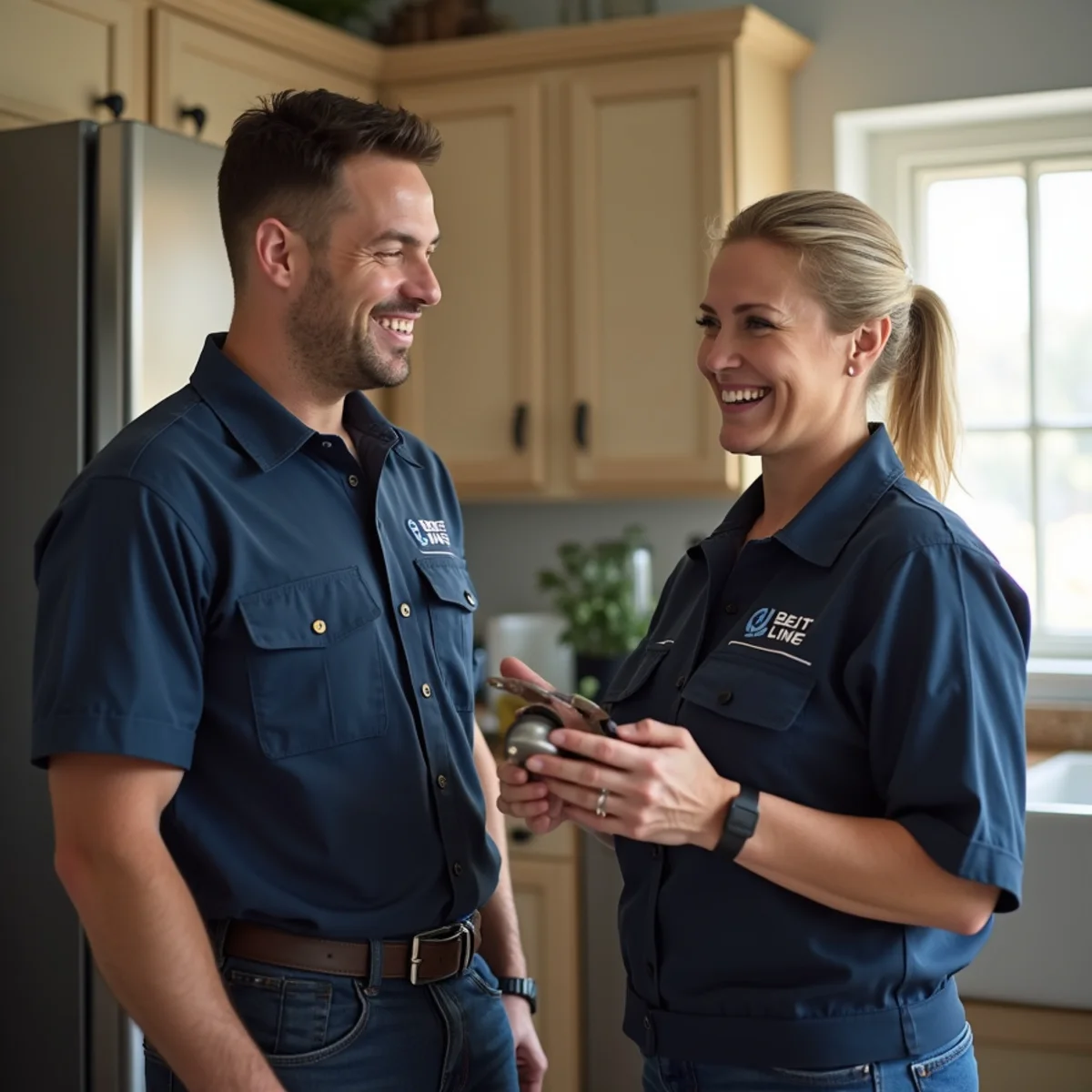 Belt Line Plumbing licensed plumber on a service call in an Addison, TX home