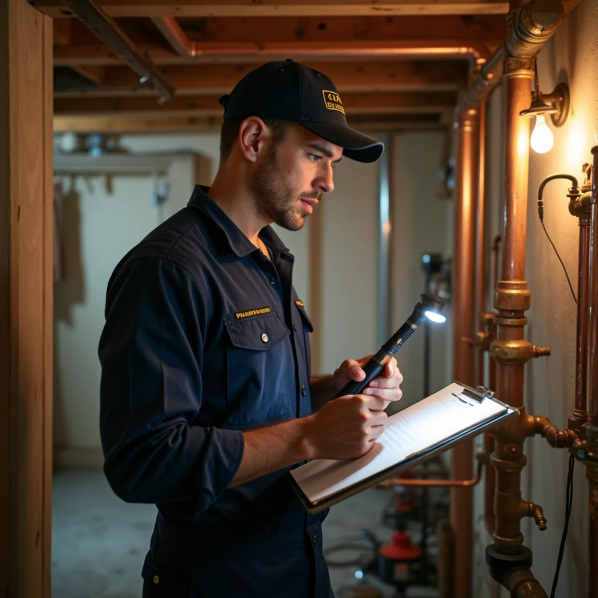 Plumbing inspection of a 1970s Addison, TX townhome