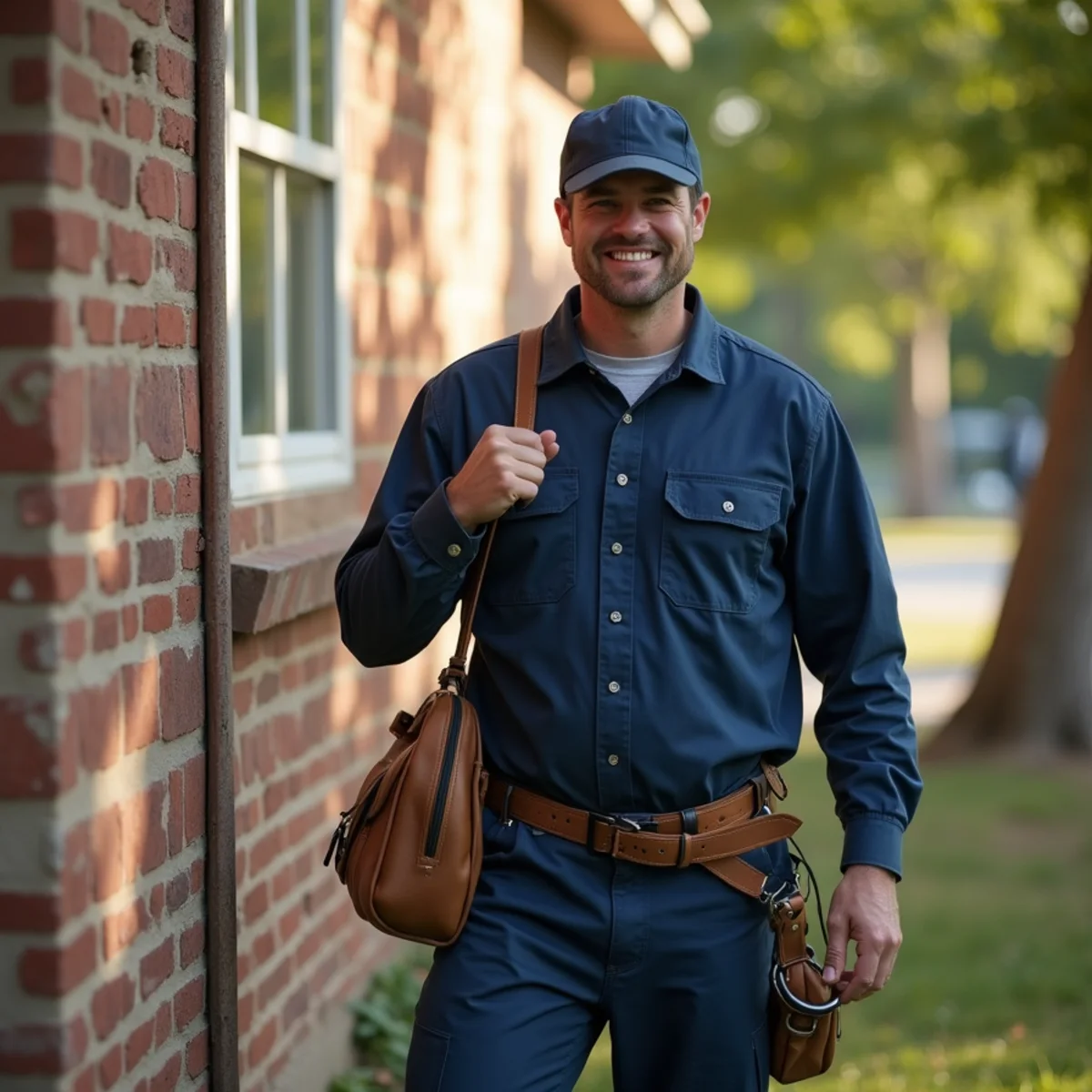 Belt Line Plumbing technician on a service call in Balch Springs, TX — older affordable stock