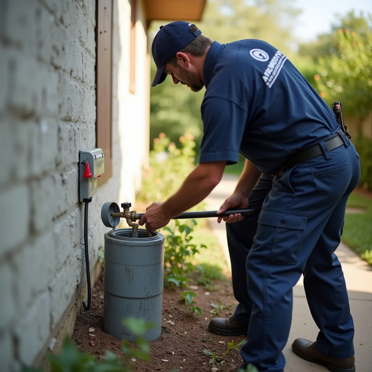 Burst Pipe Repair process in action at a home or business in Addison, TX