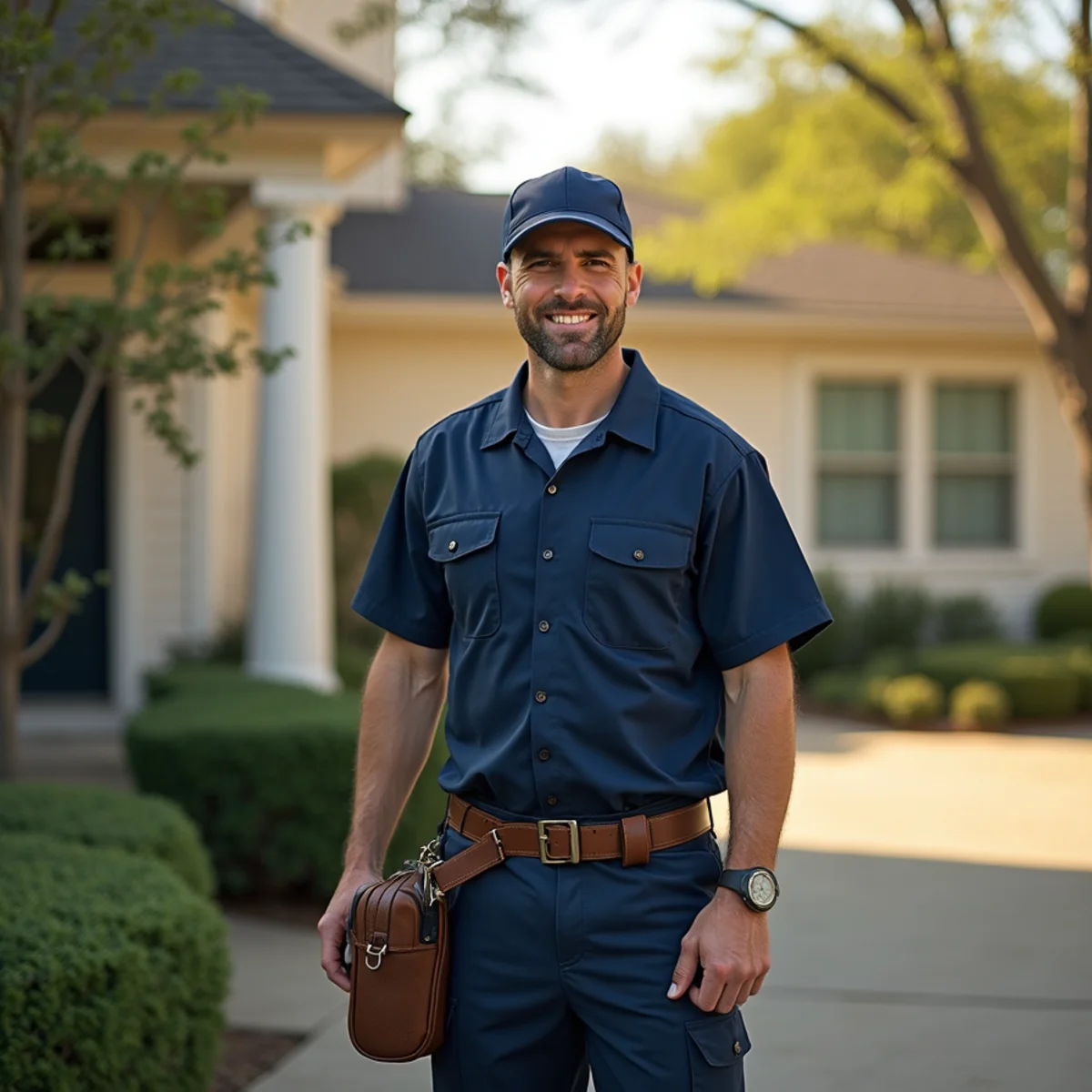 Belt Line Plumbing technician on a service call in Fairview, TX — keep-it-country zoning