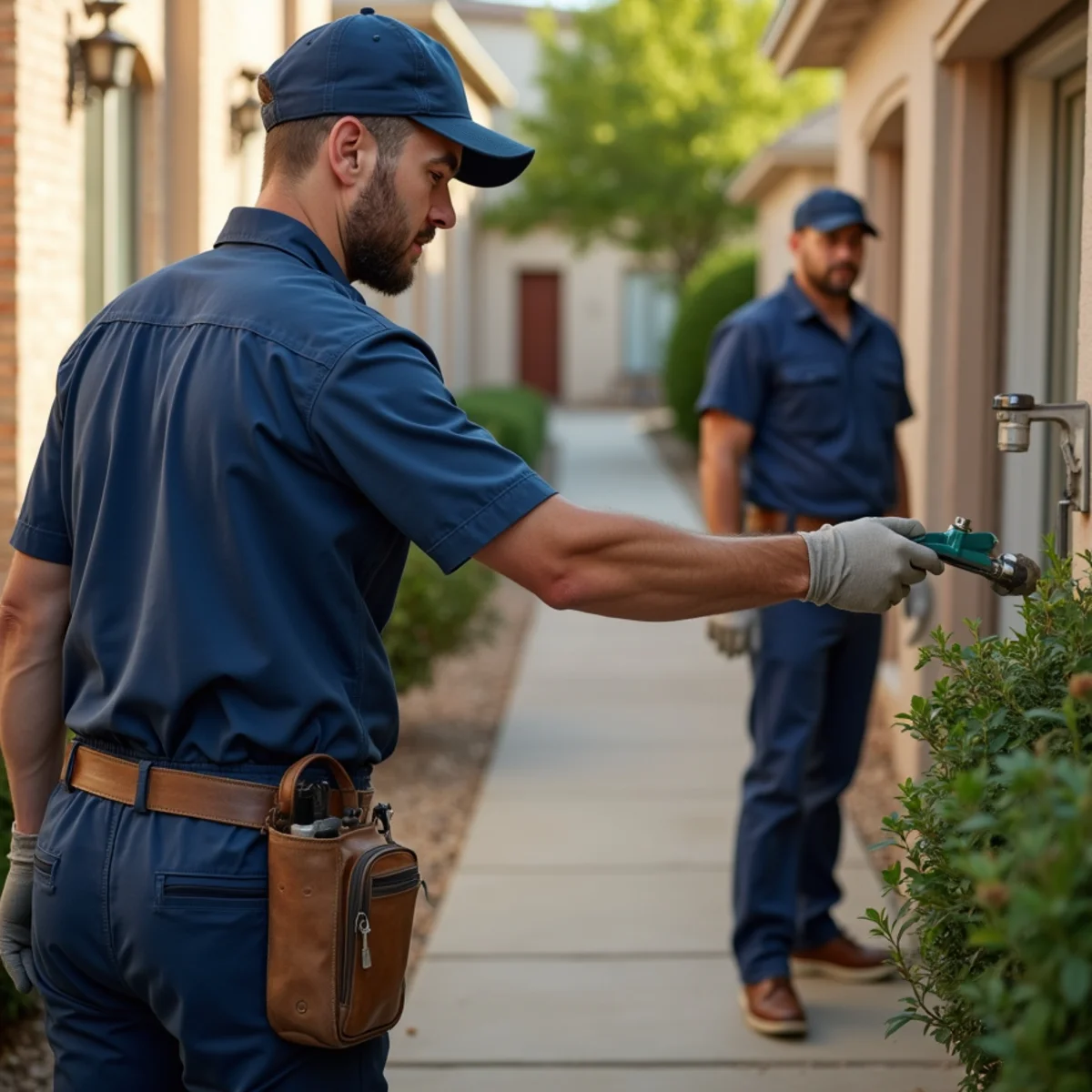 Belt Line Plumbing technician on a service call in Forney, TX — us-80 growth boom