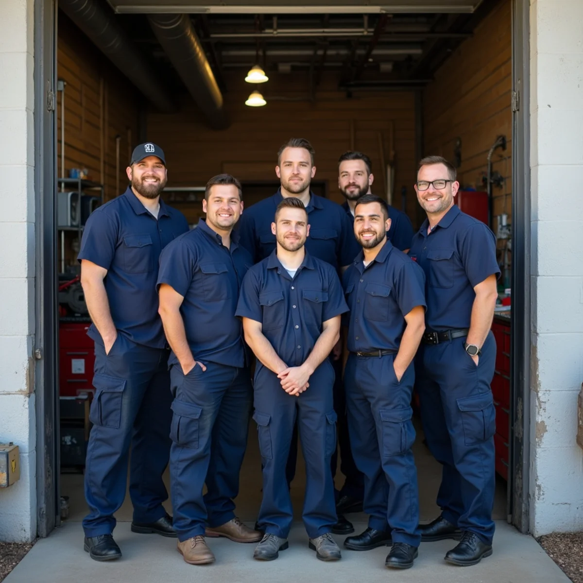 Belt Line Plumbing Co. team portrait in Addison, TX
