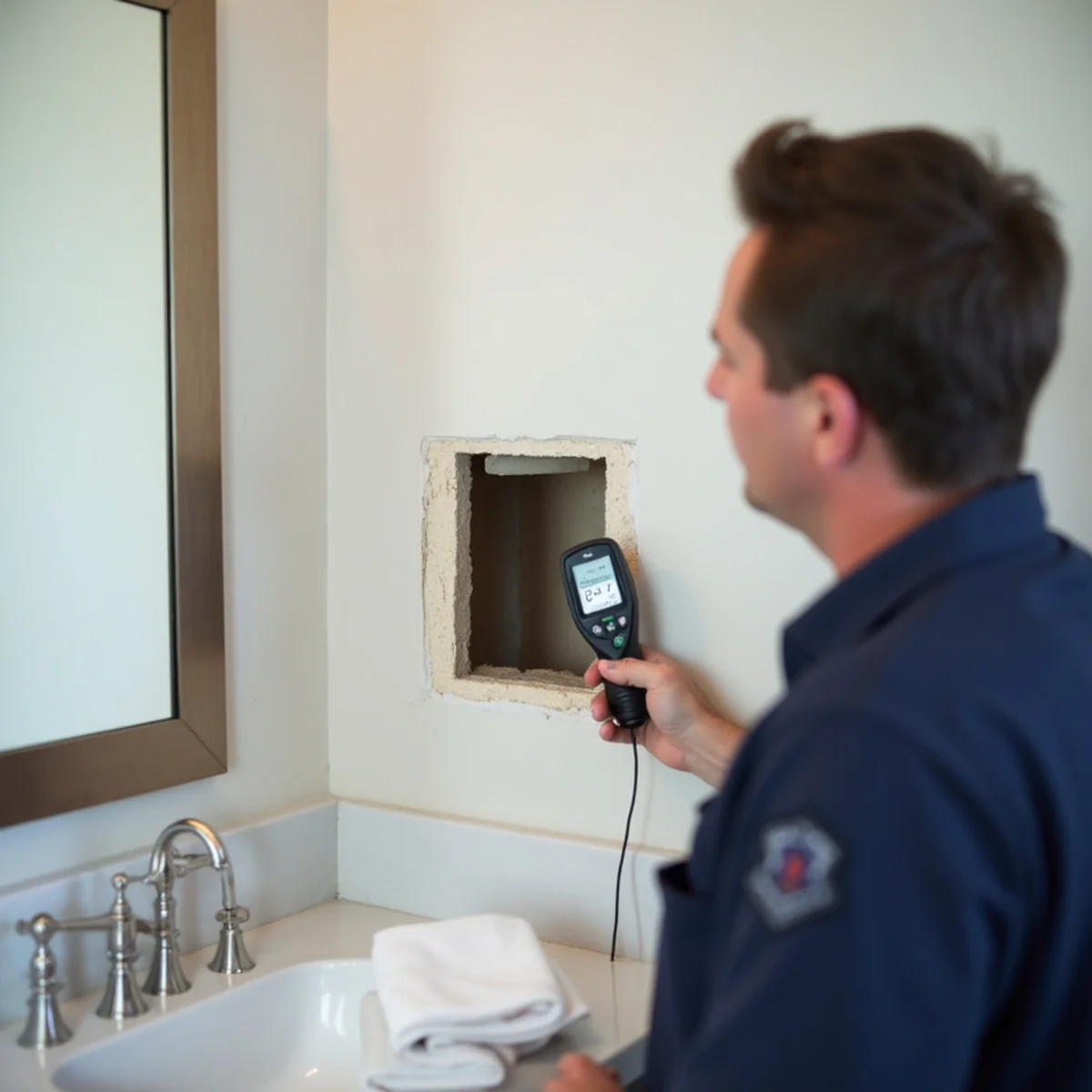 Finished major leak detection & repair job in an Addison, TX home by Belt Line Plumbing