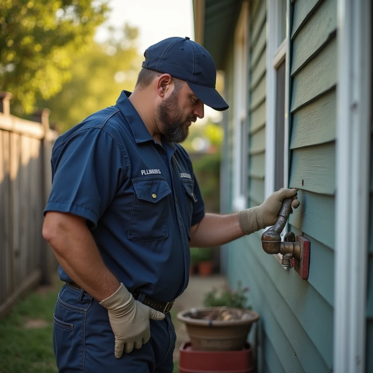 Belt Line Plumbing technician on a service call in Mesquite, TX — rodeo capital