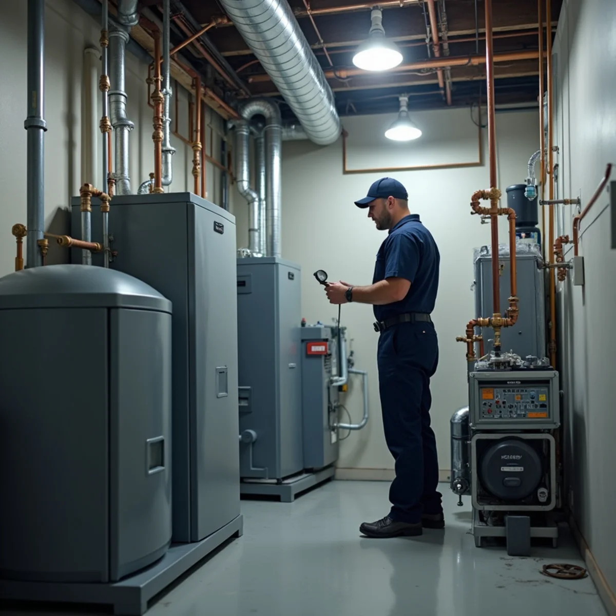 Central boiler water heating system in an Addison, TX multifamily building