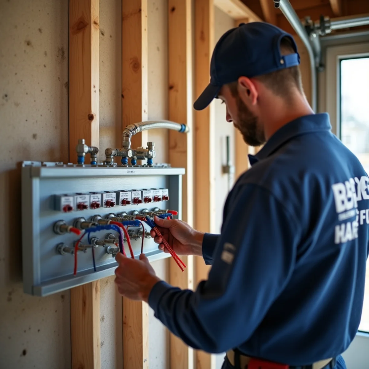 Finished whole-home repiping job in an Addison, TX home by Belt Line Plumbing