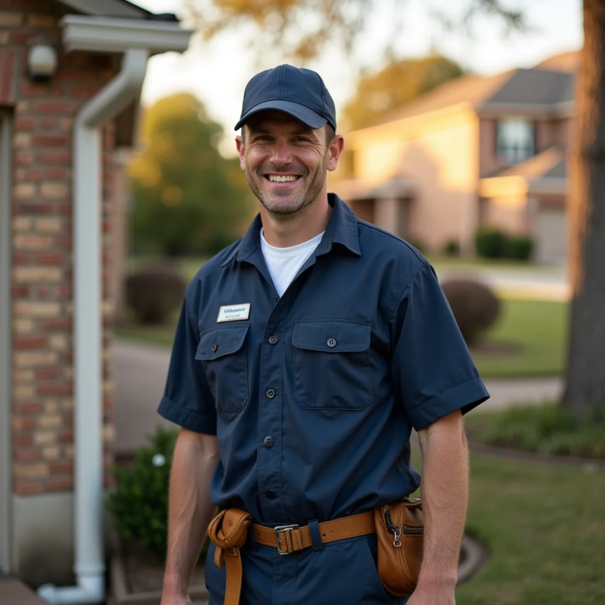 Belt Line Plumbing technician on a service call in Sachse, TX — fast-growing family suburb