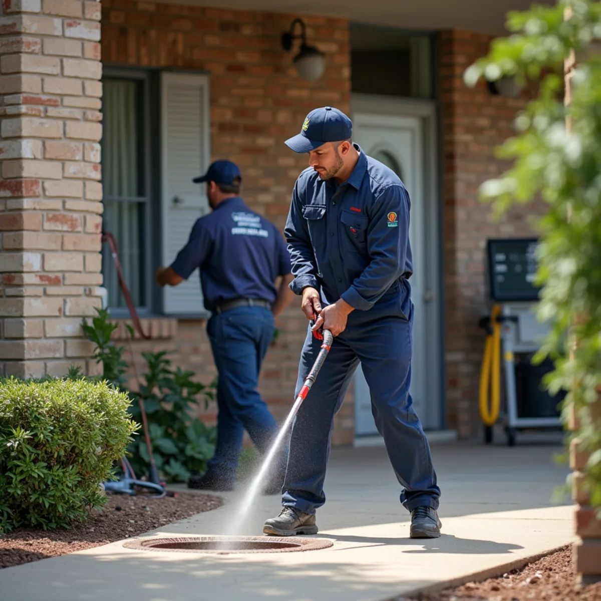 Emergency sewer backup cleanup at an Addison, TX property
