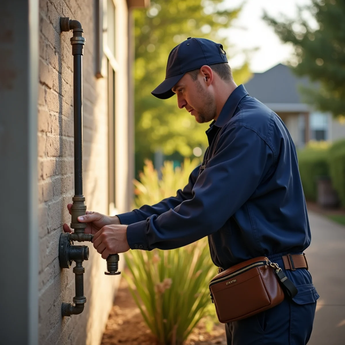 Belt Line Plumbing technician on a service call in The Colony, TX — lewisville lake community